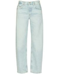 RE/DONE - Buttoned Straight Jeans - Lyst