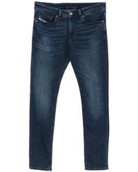 DIESEL - 1979 Sleenker Logo-Patch Jeans - Lyst