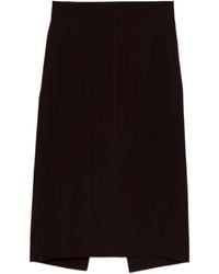 Mugler - Buckle-Detailed Pencil Skirt - Lyst