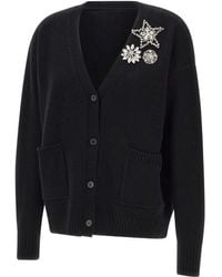 Kaos - Stone-embellished V-neck Cardigan - Lyst