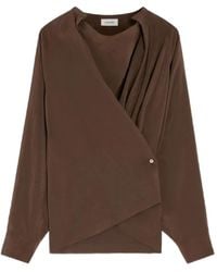 Lemaire - Blusa plisada con diseño retorcido - Lyst