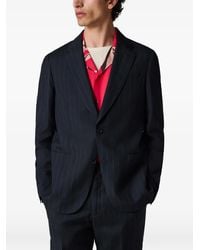 Paul Smith - Blazer Met Krijtstreep En Twee Knopen - Lyst