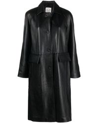 Totême - Raglan-sleeves Leather Coat - Lyst