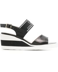 Casadei - Sandalen Mit Logo - Lyst