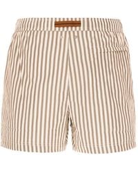 ZEGNA - Striped Drawstring Swim-Shorts - Lyst
