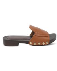Ángel Alarcón - Studded Round Toe Sandals - Lyst