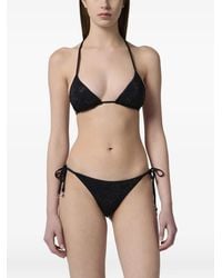 Philipp Plein - Swimming Triangle Bra Monogram Strass - Lyst
