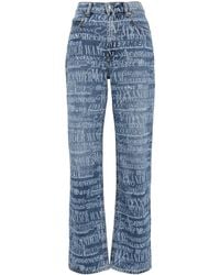 Alexander Wang - Ez Logo-Print Jeans - Lyst