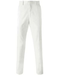 McQueen - Pressed-Crease Tailored Trousers - Lyst