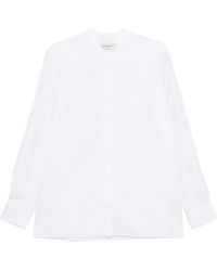 Officine Generale - Gaston Band-Collar Shirt - Lyst