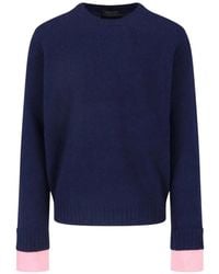 Prada - Shetland Wool Crew-Neck Sweater - Lyst