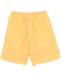 Sandro - Elastic Waist Linen Shorts - Lyst