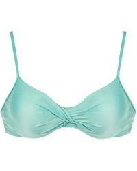 Lygia & Nanny - Haut De Bikini Cassis À Détail Torsadé - Lyst