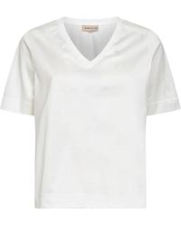 Blanca Vita - V-Neck Short-Sleeve T-Shirt - Lyst