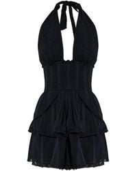 LoveShackFancy - Deanna Mini-Jurk - Lyst