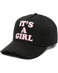 DSquared² - Slogan-Embroidered Cotton Baseball Cap - Lyst