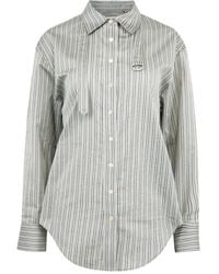 Isabel Marant - Aurora Striped Belted Shirt - Lyst