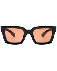 Off-White c/o Virgil Abloh - Arrows-Motif Square-Frame Sunglasses - Lyst