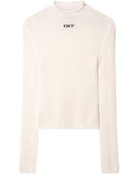Off-White c/o Virgil Abloh - Open-knit Top - Lyst