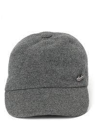 Borsalino - Logo-Plaque Cashmere Baseball Cap - Lyst