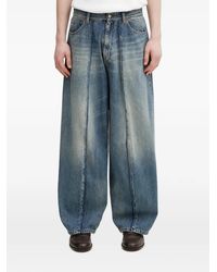 MM6 by Maison Margiela - Wide-Leg Jeans - Lyst
