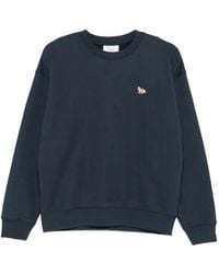 Maison Kitsuné - Katoenen Sweater Met Geborduurde Vos - Lyst