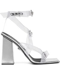 Versace - Medusa Bow-Detailed Sandals - Lyst