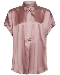 Brunello Cucinelli - Kimono-Sleeve Shirt - Lyst