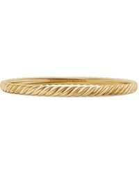 David Yurman - 18Kt Sculpted Cable Bangle Bracelet (4.6Mm) - Lyst