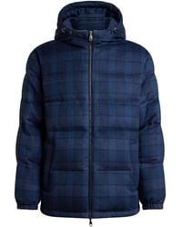 Etro - Check-Pattern Hooded Jacket - Lyst