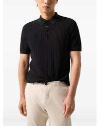 Bogner - Tobias Ribbed-Knit Polo Shirt - Lyst