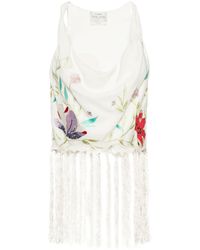 Forte Forte - Heaven-embroidered Tank Top - Lyst