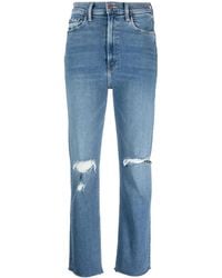 Mother - Vaqueros Rectos Rider De Talle Alto - Lyst