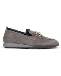 SERGIO MORETTI FIRENZE - Shearling-Trim Loafers - Lyst