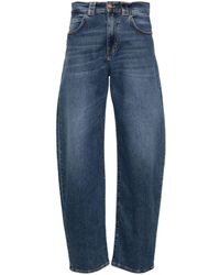 Pinko - Halbhohe Wide-Leg-Jeans - Lyst