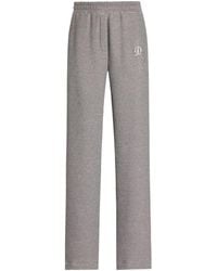 Dolce & Gabbana - Fleece Trousers With Patch Embroidery - Lyst