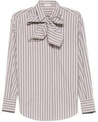Brunello Cucinelli - Striped Cotton Shirt - Lyst