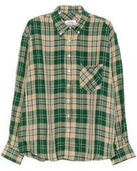 LC23 - Check-Pattern Button-Down Shirt - Lyst