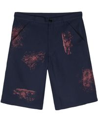 Comme des Garçons - Bermudas con detalle de pintura - Lyst