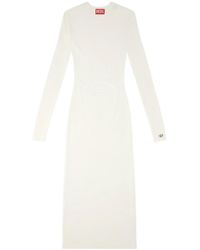 DIESEL - M-Pelagos Cut-Out Detail Midi Dress - Lyst