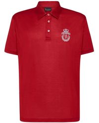 Billionaire - Crest-Embroidered Polo Shirt - Lyst