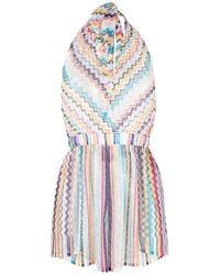 Missoni - Striped Sleeveless Beach Dress - Lyst