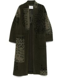 Ottod'Ame - Lange Jas Met Patchwork - Lyst