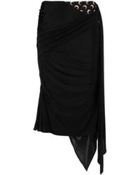 Marine Serre - Regenerated Jersey Drapped Draped Skirt - Lyst