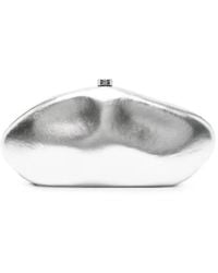 Cult Gaia - Thr Caldera Metallic-Effect Pebble Clutch Bag - Lyst