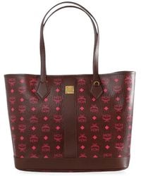 MCM - Medium New Liz Visetos Monogram Tote Bag - Lyst