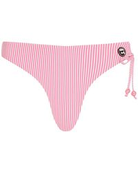 KARL LAGERFELD - Ikon Striped Bikini Bottoms - Lyst