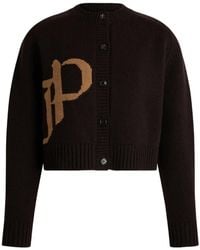 Patou - Jp Logo-Intarsia Cardigan - Lyst