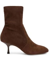 Stuart Weitzman - Madison Suede Ankle Boots - Lyst
