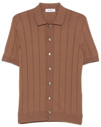 Gran Sasso - Ribbed-Knit Short-Sleeve Shirt - Lyst